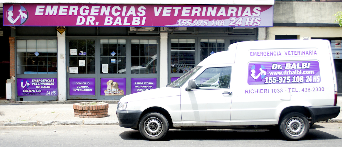 Fachada de la veterinaria Dr. Balbi en Rosario